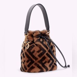 FENDI Mon Tresor Fur bucket bag